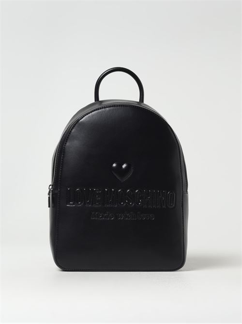 ZAINO PU GRS NERO+GALV.NIKEL LOVE MOSCHINO | JC4222PP0MKF0/00B